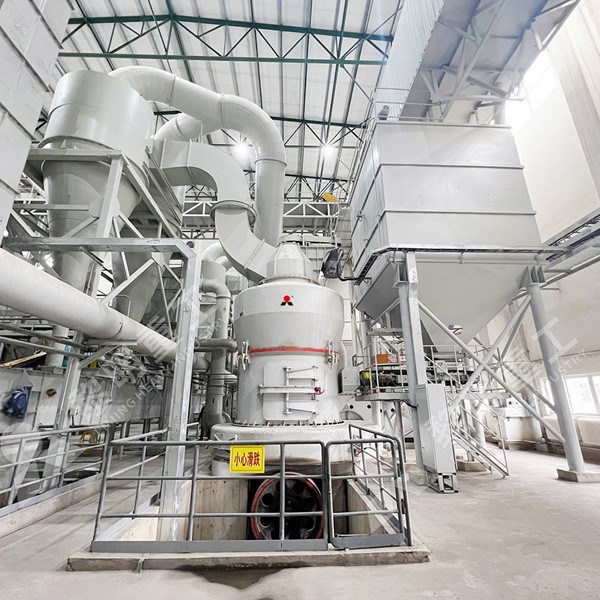 Complete gypsum powder production line with grinding mill and dust collector